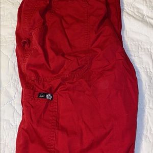 Red Kathy Peterson Scrub Bottoms